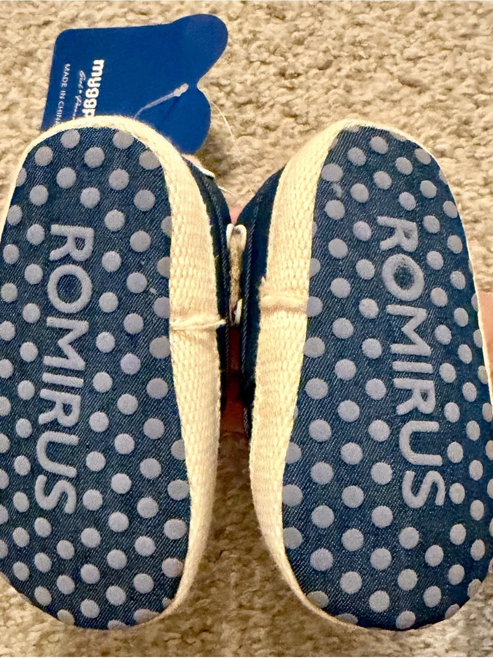 Classic Blue Canvas Kids Boat Shoes